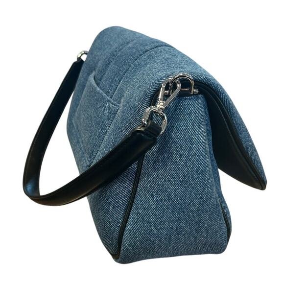 Jacquemus Denim Le Petit Bambimou Shoulder Bag with Removable Shoulder Strap - Picture 5 of 13